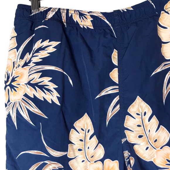 Tommy Bahama Men's Swim Trunks Blue Orange Floral Tropical Mesh Lined Beach - Picture 2 of 12